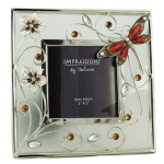 Les Tr&eacute;sors De Lily [A0696] &ndash; h&otilde;bepruun pildiraam 'Silk Dragonfly' &ndash; 15x15 cm (pilt 7. 5x7. 5 cm). pruun