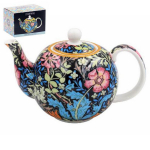 Les Tr&eacute;sors De Lily [R2686] - Portselanist teekann 'William Morris Collection' Compton - l&auml;bim&otilde;&otilde;t 13 cm sinine