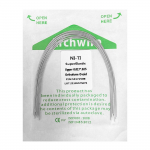 10 tk/pakk Ortodontiline hambaravi &uuml;lielastne munakujuline Niti &uuml;mmargune/ristk&uuml;likukujuline kaare juhtmed Dental Niti kaare traat Ovoid 17x25 Upper