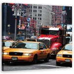 L&otilde;uendiprint Taxi New York 30x30 kollane