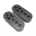 2tk auto v&auml;ljalasketoru kummist riidepuu toru isolaatori kronsteini puksi kinnitus 4 auku 12 mm