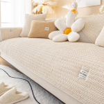 Velvetist diivanipadi Four Seasons universaalne padi nahast diivani kate Paks pl&uuml;&uuml;s seljatoe k&auml;ter&auml;tiku katteriie 70*70 valge
