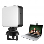 LED Videokonverentsivalgus Veebikaamera Valgustus Klambriga Kaugt&ouml;&ouml;ks/Zoomi K&otilde;nedeks/Valgustuseks/Otse&uuml;lekanneteks/Ise-&Uuml;lekandeks must