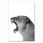 L&otilde;vi ja l&otilde;vi l&otilde;uend Must valge metsamaa loomaseinakunst Prindimaaling Lasteaia seinakunsti pilt elutuppa ilma raamita 21*30cm