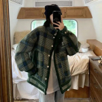 S&uuml;gis- ja talvine teksajakk Paksendatud naiste suur vabaajas&auml;rk Naiste pikkade varrukatega soojad topid juhuslikud jope L roheline