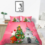J&otilde;ulupesukomplekt Tekk ja padjap&uuml;&uuml;r t&auml;issuuruses &uuml;heinimesevoodi Magamistuba Kodu voodipesu Mikrokiust kodukaunistus UK Single 135x200cm