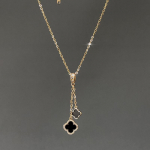 Musta ristiku kullasulamist titaanist terasest rangluust kaelakee naiste ripats must