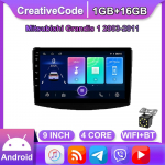 Juhtmeta 9-tolline Android-autoraadio Mitsubishi Grandis 1 2003-2011 auto multimeediumipleier GPS-i navigeerimispeakomplekt WIFI 1+16 GB