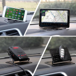 360&deg; p&ouml;&ouml;rlev telefonihoidik libisemiskindel matt auto salongi armatuurlaud reguleeritava nurgaga kleepuv alus GPS-navigatsiooniks Must auto