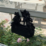 Yogodlns Fashion &uuml;hev&auml;rviline naiste silmkoeline v&auml;ike k&auml;ekott, kootud luksusliku disainiga tuti &otilde;lakott K&auml;ekott 21x12cm must