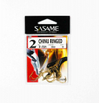 Sasame F-721 Chinu Ringed Offset Hook, kuldne suurus 2 (0654)