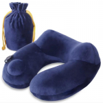 Automaatne Press Travel matkapadi, matkakaela kaitse, kiirraudtee t&auml;ispuhutav padi v&auml;litingimustes, kaelapadi, U-kujuline padi 28*28*13cm