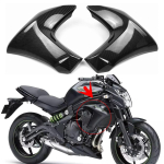 Carbon ABS Injection fairing shell Left Rright Radiator Cover Suitable for kawasaki ER6N ER-6N ER 6N 2012 2013 2014 2015 gray