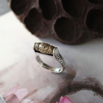 Retro, Vana, Lihtne, Etniline, Kuue t&auml;hem&auml;rgiga mantra, Ming Mantra, Transiitp&auml;rli s&otilde;rmus, Naiste avamine, P&ouml;&ouml;ratavad h&otilde;beehted Resizable kuld