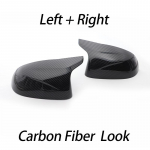 &Uuml;lekattega s&uuml;sinikkiust stiilis must k&uuml;ljepeegli kattekorgid BMW F25 X3 F26 X4 F15 X5 F16 X6 14-18 M Style Look jaoks 1 set Carbon pattern