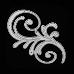 Lillekujulised metallist l&otilde;ikevormid Scrapbooking reljeefpaberist kaardivorm 1