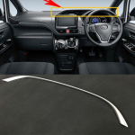 Car cover detector trims ABS chrome Matte car Middle console control dashboard panel  For Toyota Voxy Noah R80 2017