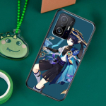 Genshin Impact Scaramouche &uuml;mbris Xiaomi 12T 11T 13 Pro 11 12 Lite telefonile POCO X3 Pro M4 M5 F3 F4 X4 GT jaoks Xiaomi 13