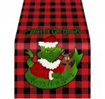 2023 J&otilde;ulud Linasest laualipp Greenwichi dekoratiivne laudlina kodu laudlina lauamatt 33x90cm