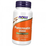 Pankreatiin, Pankreatiin 2000, Now Foods 100 kapslit (69128018) 100caps