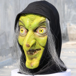 Vanamehe peamask Kummitava maja p&otilde;genemistuba Hirmutava stseeni kost&uuml;&uuml;mirekvisiidid Halloweeni &otilde;udusfilmi pikajuukseline n&otilde;ia peakate Green Witch