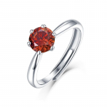 Bague Ringen S925 h&otilde;bedane kuue k&uuml;&uuml;nise komplekt, 1 kat v&auml;rvi Moissanite naiste lihtne moodne reguleeritav s&otilde;rmus Nude Cargo
