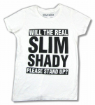 Eminem Real Slim Shady Stand Up Juniors valged Unisex T-s&auml;rgid S