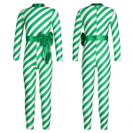 Lastele t&uuml;drukutele Candy Cane triibuline j&otilde;ulukost&uuml;&uuml;m, pikkade varrukatega v&ouml;&ouml;ris&otilde;lmega pikk body, tantsukombine, kost&uuml;&uuml;m, tantsuriided 5-6 Years roheline