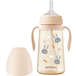 Mother K Babys Basic PPSU Rabbit Straw Cup 300ml, kreem, 1 tk., Populaarsed Korea lastekasvatustarbed