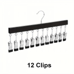 Retuusid kapi jaoks, puidust riidepuud 12 metallklambriga, riidepuud, ruumi s&auml;&auml;stvad riidepuud, kapikorder m&uuml;tside, seelikute, mantlite, lipsude, kamisoolide jaoks must