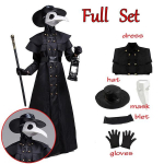 Halloweeni katku arsti kost&uuml;&uuml;m R&uuml;&uuml; Cape Steampunk Noka mask Kost&uuml;&uuml;m Plague Beak Doctor Cosplay Halloweeni kost&uuml;&uuml;m Uus anime XXXL must