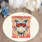 Lilletr&uuml;kiga Kawaii tr&uuml;kitud &uuml;mmargune vaip elutuppa Vaibad Telkimispiknikumatid Libisemisvastane vaip Joogamatt Vaibad magamistuppa 40cm