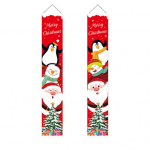 1 paar j&otilde;ulupaari j&otilde;uluvana lumememm pingviiniprint Korduvkasutatav ristk&uuml;lik p&uuml;hadekaunistus j&otilde;ulude verandasilt Rippuv b&auml;nner Taustadekoratsiooni peotarbed punane