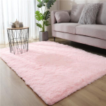 Pehme roosa vaip Elutoa kaunistus kohev vaip Paks magamistoa vaibad Libisemisvastased p&otilde;randad Pehmed salongivaibad Tahked suured vaibad 140x200cm