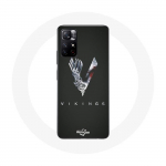 &Uuml;mbris Xiaomi Redmi Note 11s 5G Vikings Series 6. hooaja logo V M&otilde;&otilde;gahall must taust