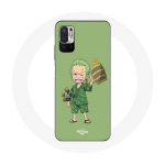 &Uuml;mbris Xiaomi Redmi Note 10 5G &uuml;heosalise Manga Roronoa Zoro jaoks