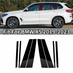 Auto uksesamba postid, l&auml;ikiv klaverimust, BMW X5 2019 2020 2021 2022 2023 aknakatte BC veeru kleebis