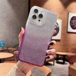 Luksuslik gradientv&auml;rviline s&auml;delev paber 2-&uuml;hes &uuml;mbris iPhone 15 Pro Max 14 13 12 Pro 11 t&auml;iskaanega koos Glitteri objektiivi kilekattega iPhone 15 Pro Max must