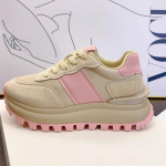 Ehtsast nahast Retro Cortez naiste uus korea stiilis mitmek&uuml;lgse v&auml;rviga sobiva paksu p&otilde;hjaga n&ouml;&ouml;riga vabaajaspordijalatsid 35 roosa