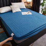 Veekindel paks madratsikate Nahas&otilde;bralik voodilina kate Lateksmatt Madratsikaitse padi Double Queen-suurusega 2xPillowcase 48x74cm