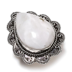 Natural Rainbow Moonstone Gemstone 925 Sterling Silver Gift Ring Size 7.5 n4i06