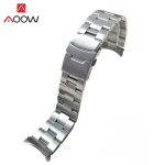 Tugev roostevabast terasest rihm 20 mm 22 mm kumera otsaga kokkupandav pannal, 3 osutiga meeste asendusk&auml;ev&otilde;ru randmerihm Kellatarvikud 20mm