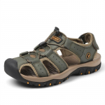 Suvised meeste sandaalid Nahast meeste vabaajajalatsid Meeste vabaajajalatsid Meeste Nahast sandaalid Meestele Rannajalatsid Rooma kingad pluss suurus 38-48 40 roheline