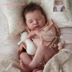 20-tolline vasts&uuml;ndinud beebide nukk Laura suletud silmadega juba maalitud realistlik k&auml;sitsi valmistatud 3D &uuml;ksikasjalik veenide simulatsioon nukk Bebe Reborn nukum&auml;nguasjad lastele full silicone girl