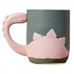 Mugav k&auml;epidemega Hoitav Hambahari Libisemiskindel suuveetops Hambapasta hoidik Vannitoa tarvikud Hambaharja tass roosa