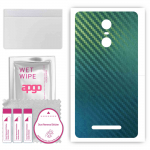 apgo Protective Skin Sticker for the back compatible with Xiaomi Redmi Note 3 Note 3 Pro, Wrap Film, Foil, Vinyl - Pattern Carbon Chameleon CAKA1