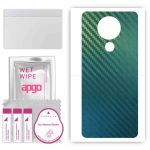 apgo Protective Skin Sticker for the back compatible with Blackview A80, Wrap Film, Foil, Vinyl - Pattern Carbon Chameleon CAKA1