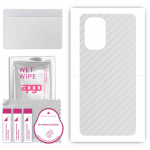apgo Protective Skin Sticker for the back compatible with Xiaomi Mi 11i, Wrap Film, Foil, Vinyl - Pattern Transparent Carbon