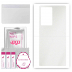 apgo Protective Skin Sticker for the back compatible with ZTE Axon A31 Ultra, Wrap Film, Foil, Vinyl - Pattern Matte Transparent