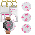 3x apgo Ultra-Clear Hybrid kaitseklaas, mis &uuml;hildub Huawei Watch GT 2 46mm, painduv nanoklaas, suurep&auml;rane asendus karastatud klaasile, kriimustus